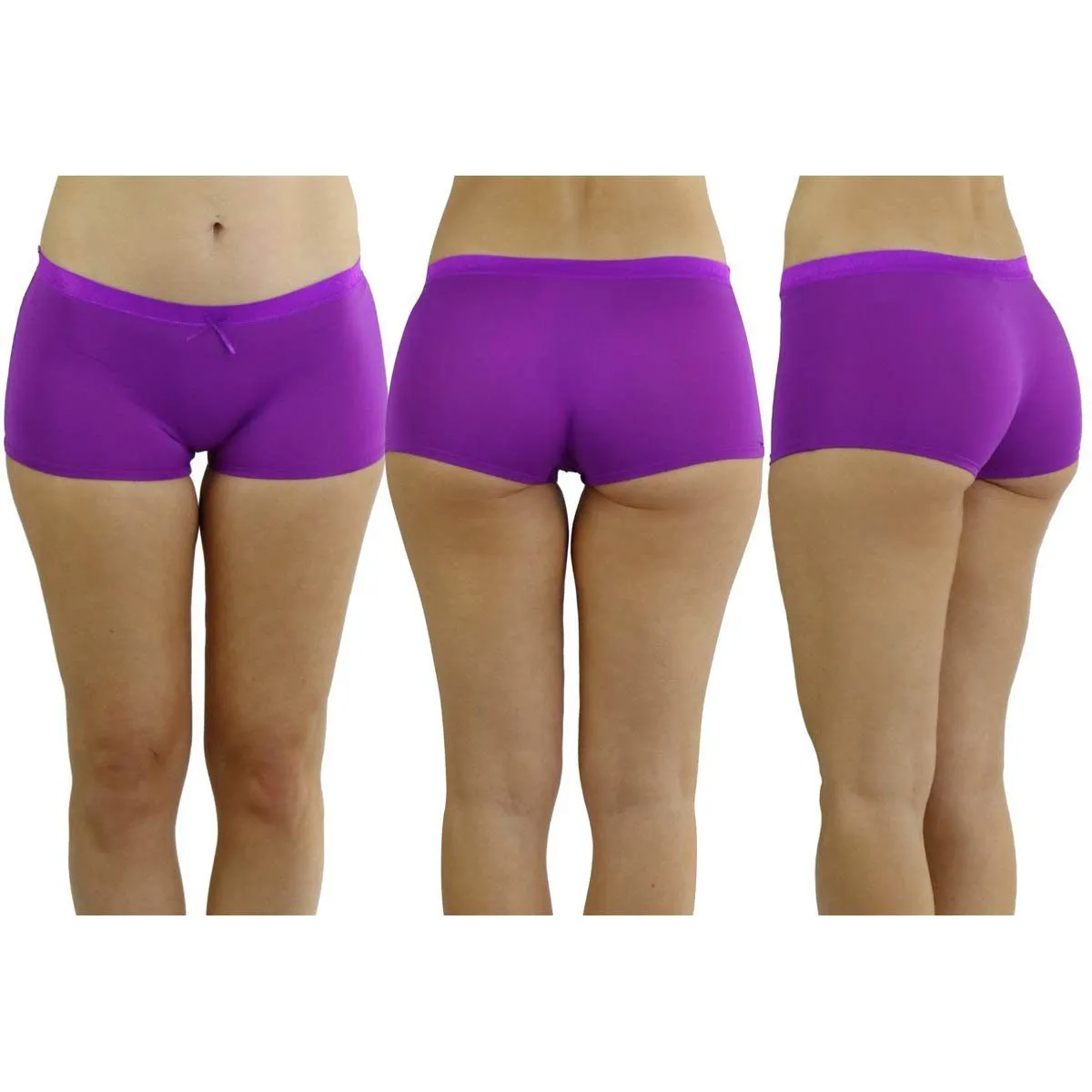 6-Pack: Women's Silky Smooth Boyshort Panties