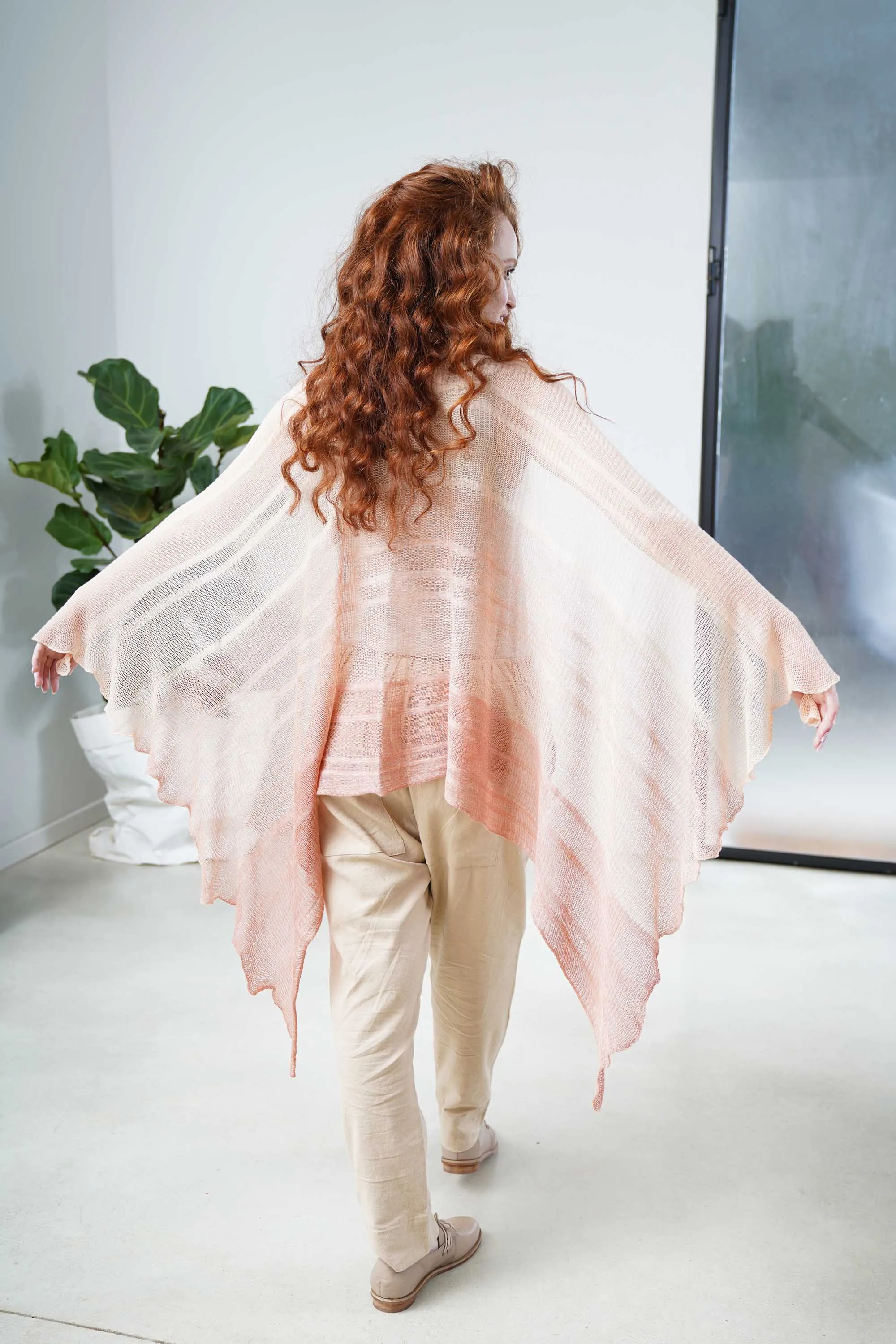 Aqvarelle Ripples Bamboo Scarf - Ivory