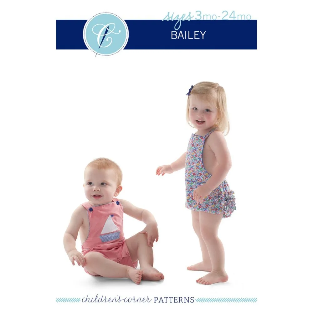 Bailey Romper Pattern - 3-24 Months