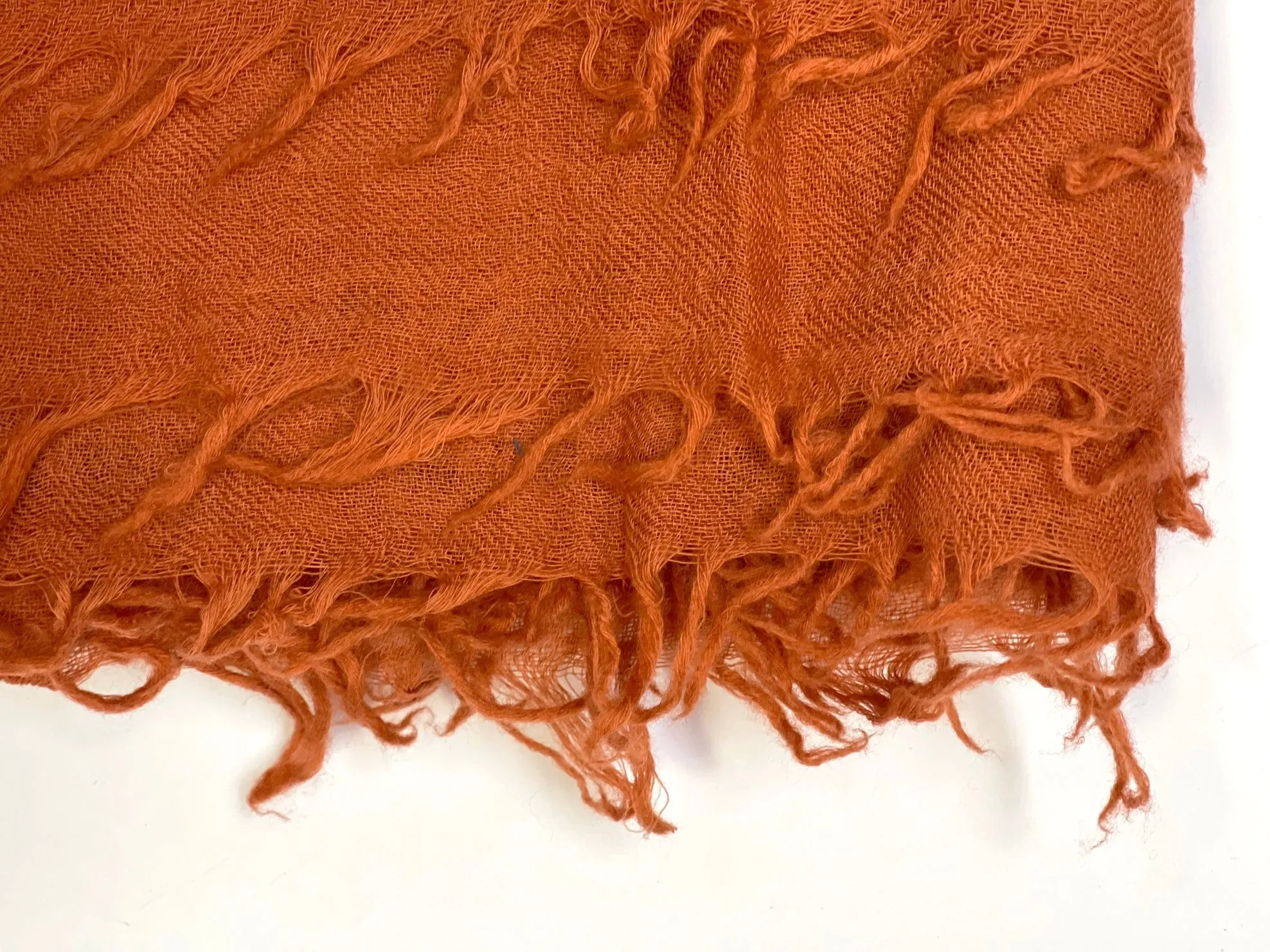 Bjorn Wool Scarf/Wrap - Orange