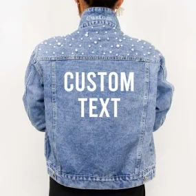 (Blue Pearl) Custom Denim Jacket