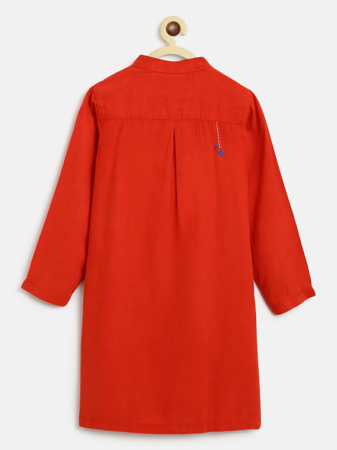 Boys Red Casual Long Shirt