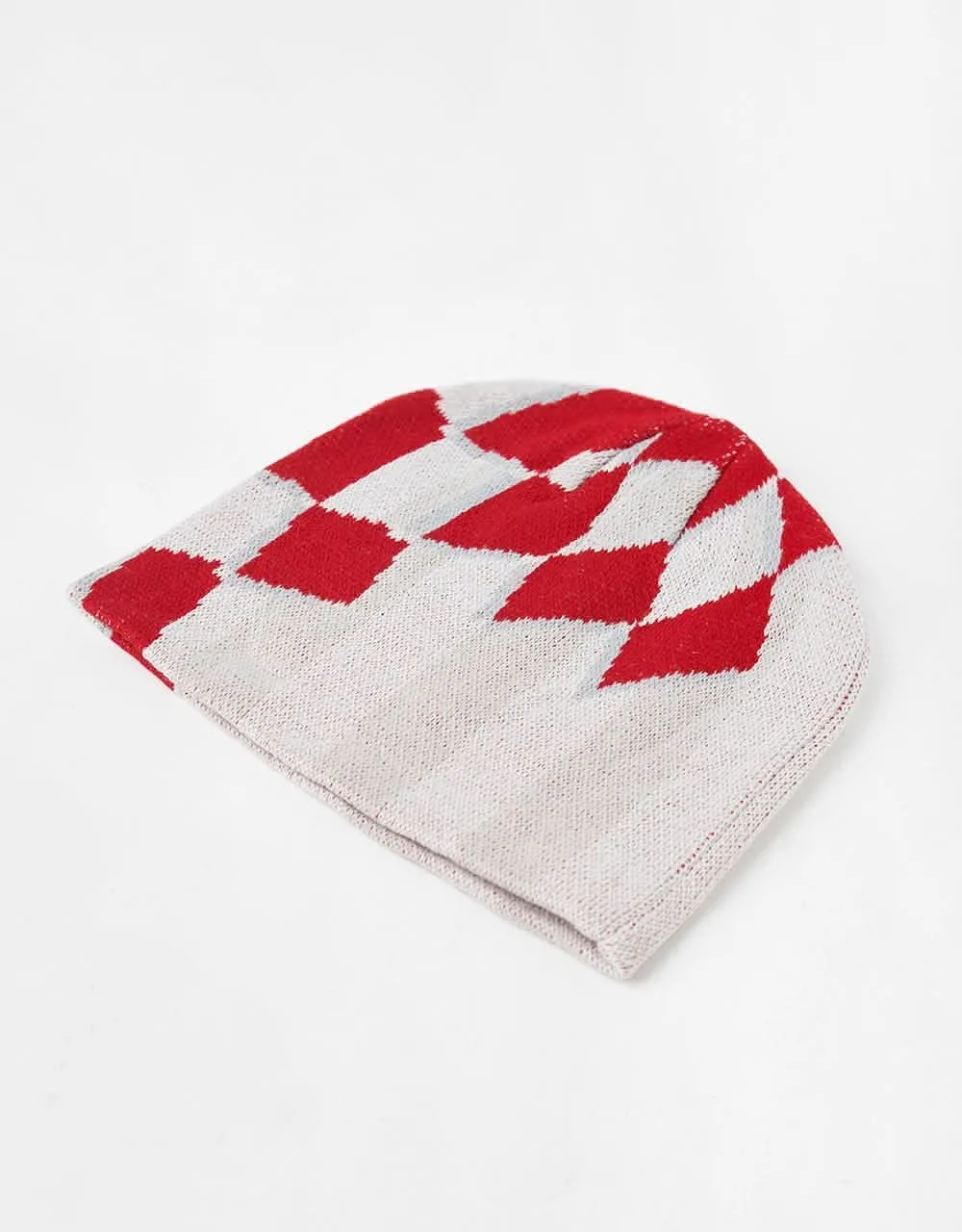 Butter Goods Flag Skully Beanie - White