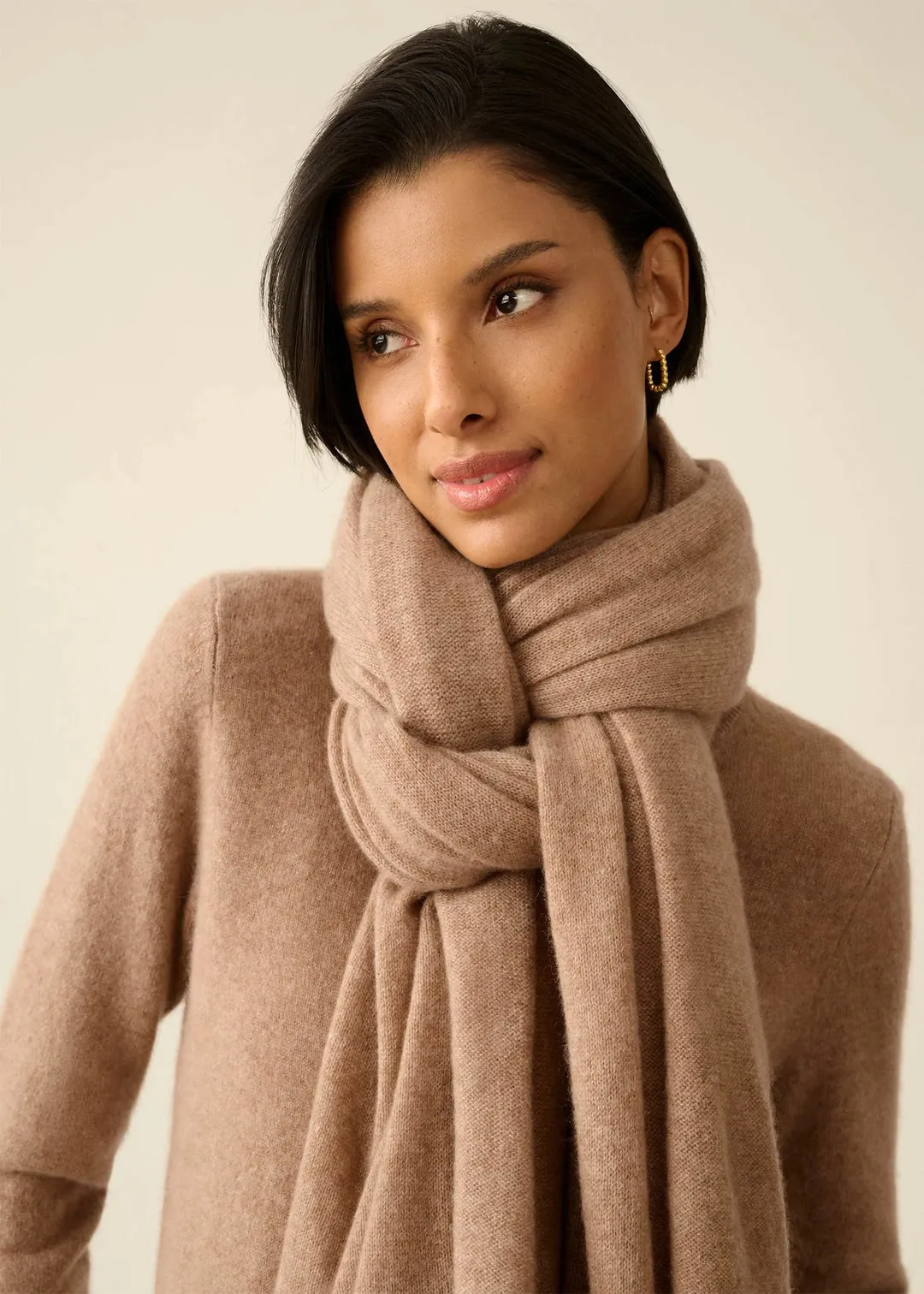 Cashmere Travel Wrap Camel