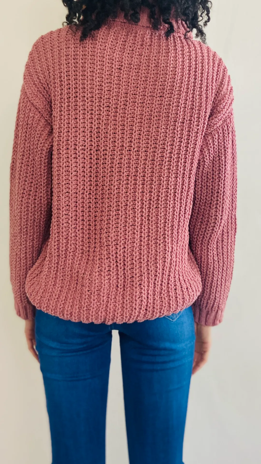 Chunky Knit Sweater (Mauve)