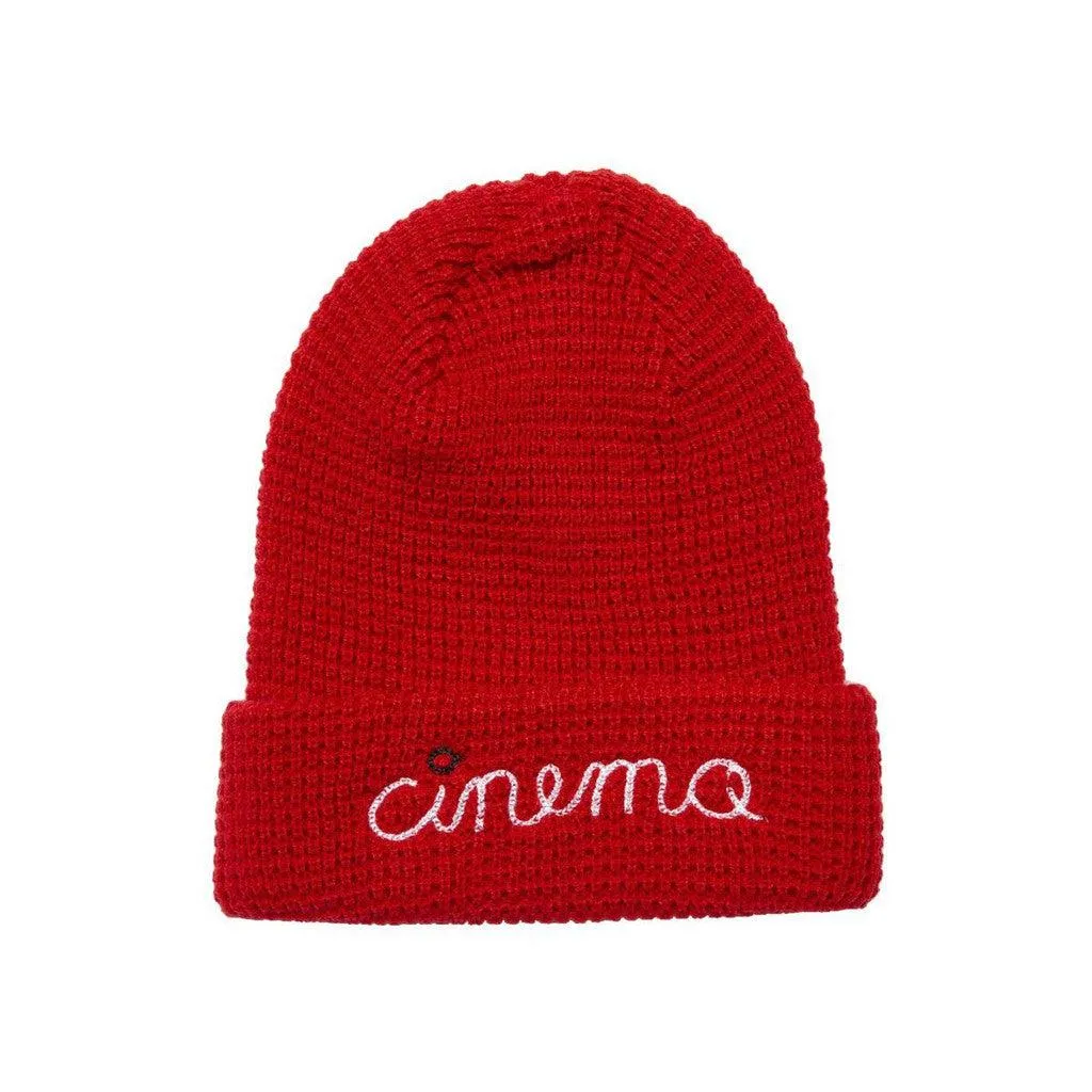 Cinema Stitch Script Waffle Beanie