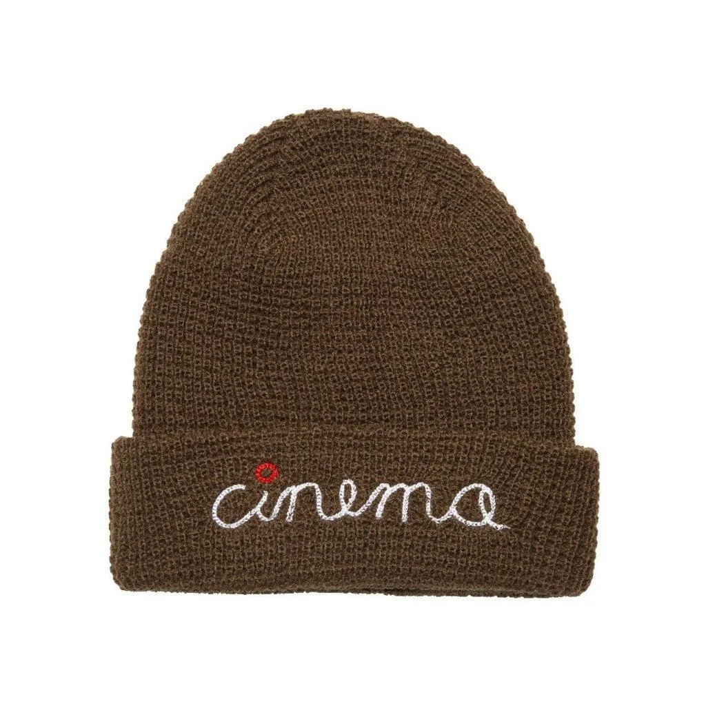 Cinema Stitch Script Waffle Beanie