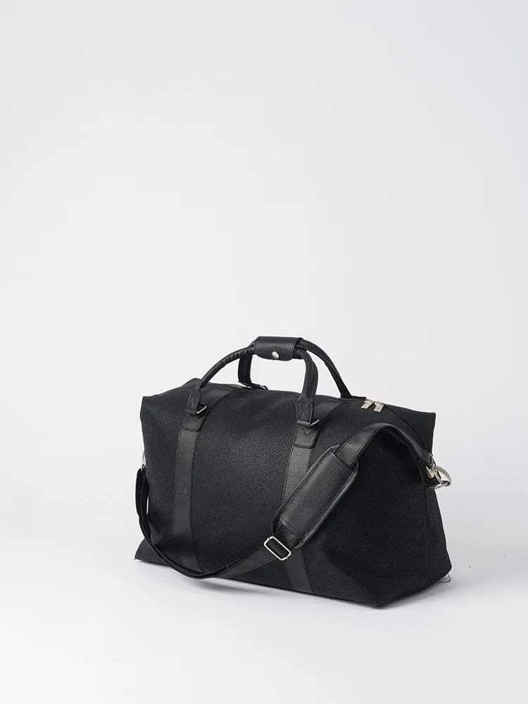 Citta Angola Weekender Bag Black with Black Handle 50x24x39cm