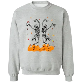 Dancing Skeletons Ladies  Crewneck Pullover Sweatshirt