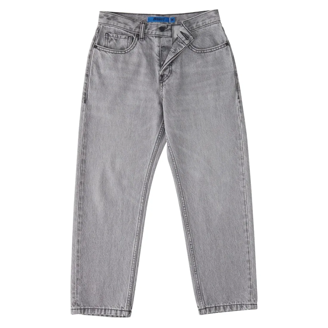 DC Boys Worker Baggy Denim Jeans - Grey Wash