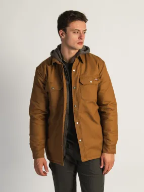 DICKIES FLEECE HOOD DUCK SHIRT JACKET