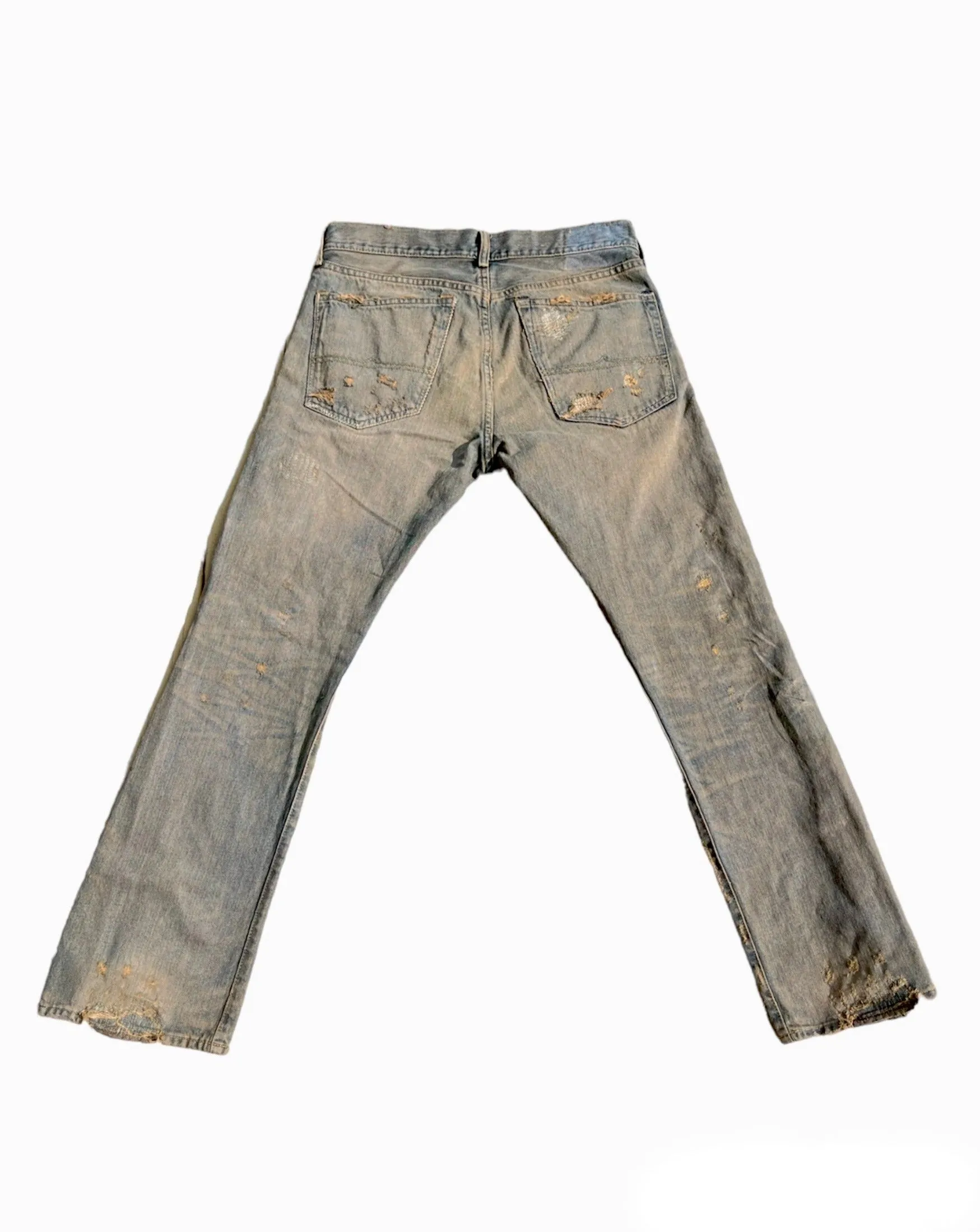 Dirty Dye Distressed Flares- 32