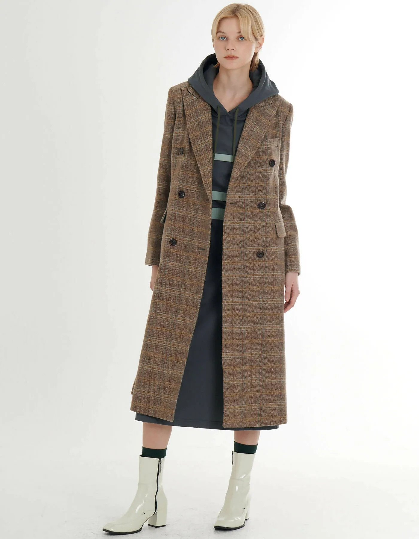 Double-Breasted Wool Coat