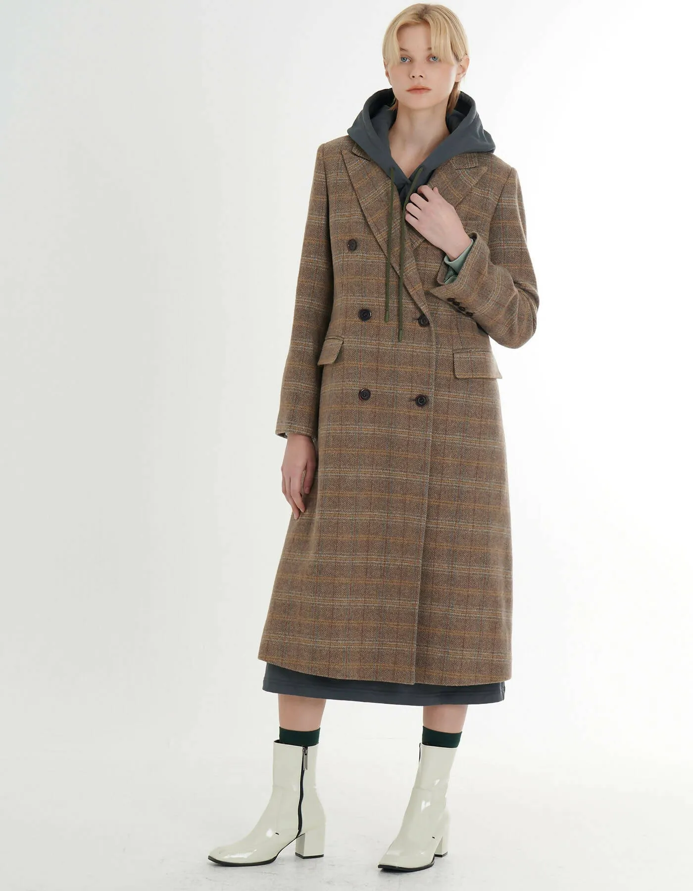 Double-Breasted Wool Coat