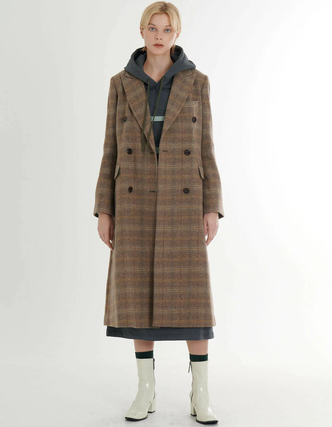 Double-Breasted Wool Coat