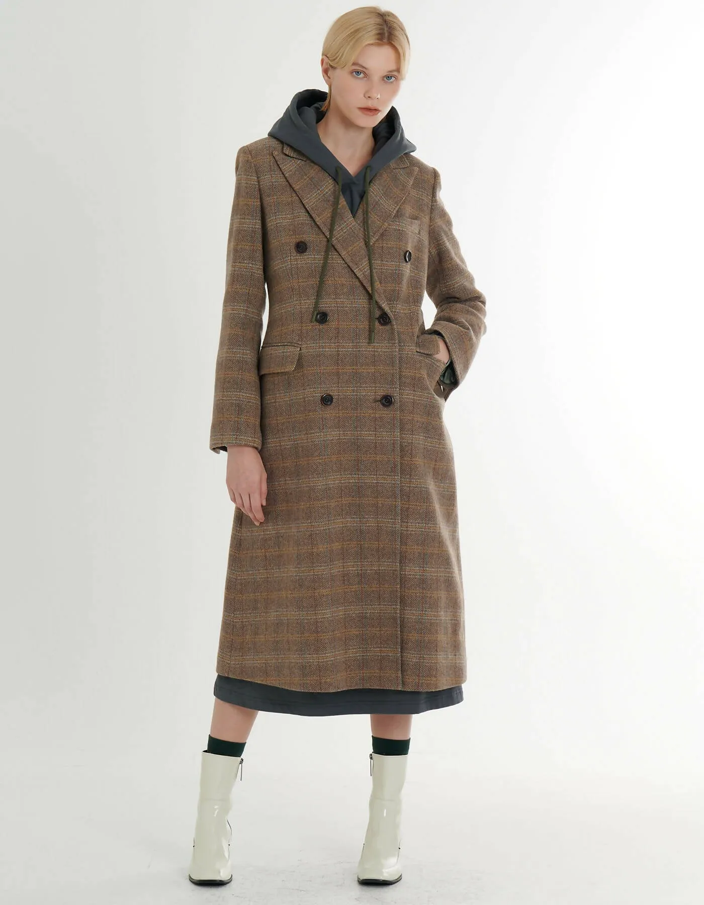 Double-Breasted Wool Coat