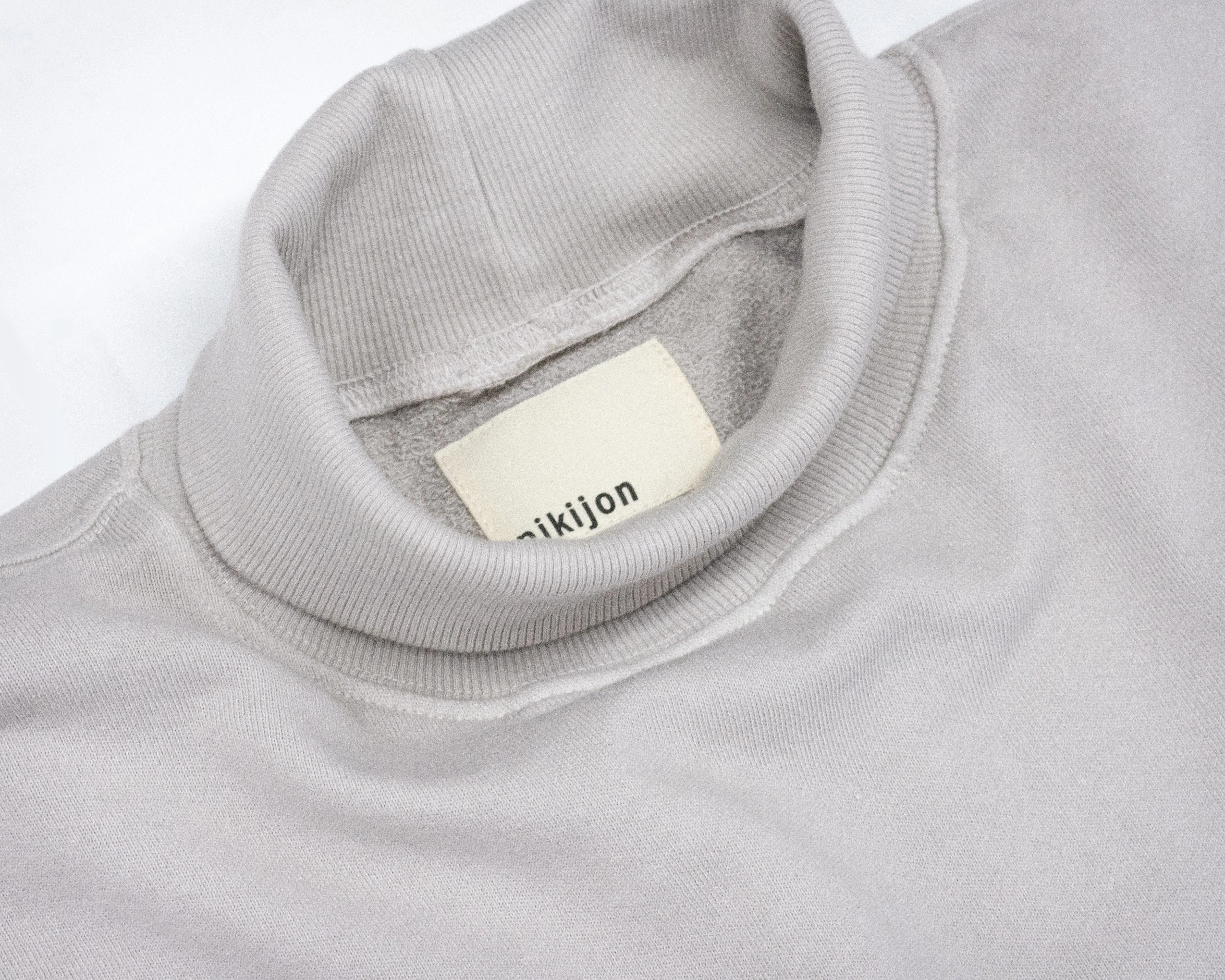 Drop-Shoulder Turtleneck Sweatshirt