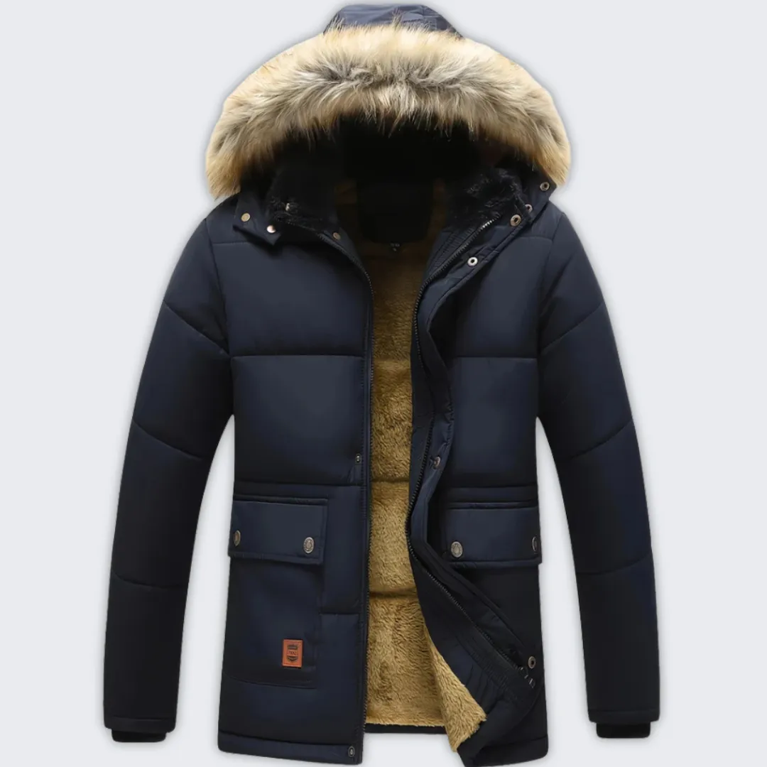 Egidio Classic Fleece-Lined Hooded Jacket for All Occasions