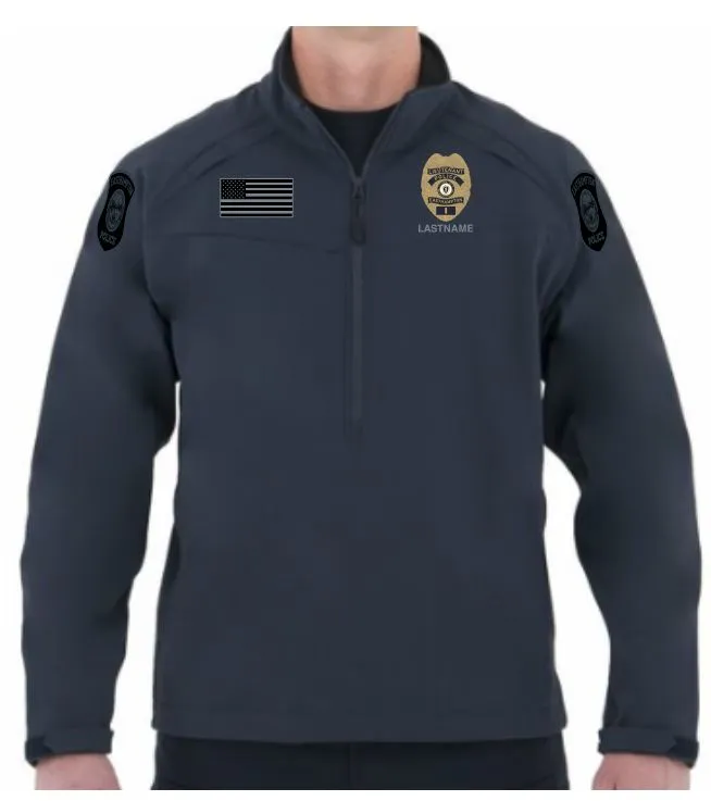 EHPD22- First Tactical Men's Soft Shell 1/2 Zip Midnight Navy