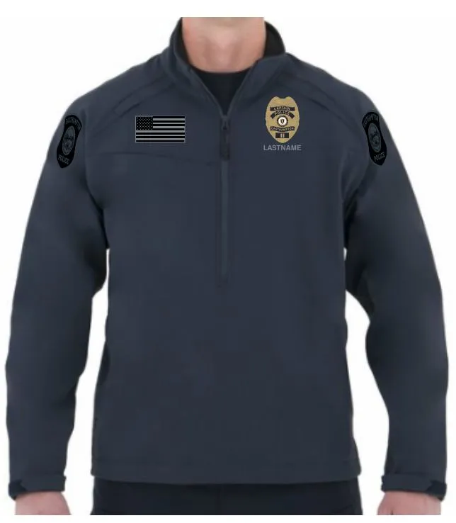 EHPD22- First Tactical Men's Soft Shell 1/2 Zip Midnight Navy