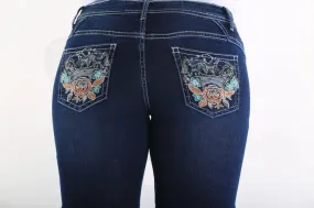 Flora Western Style Denim Jeans