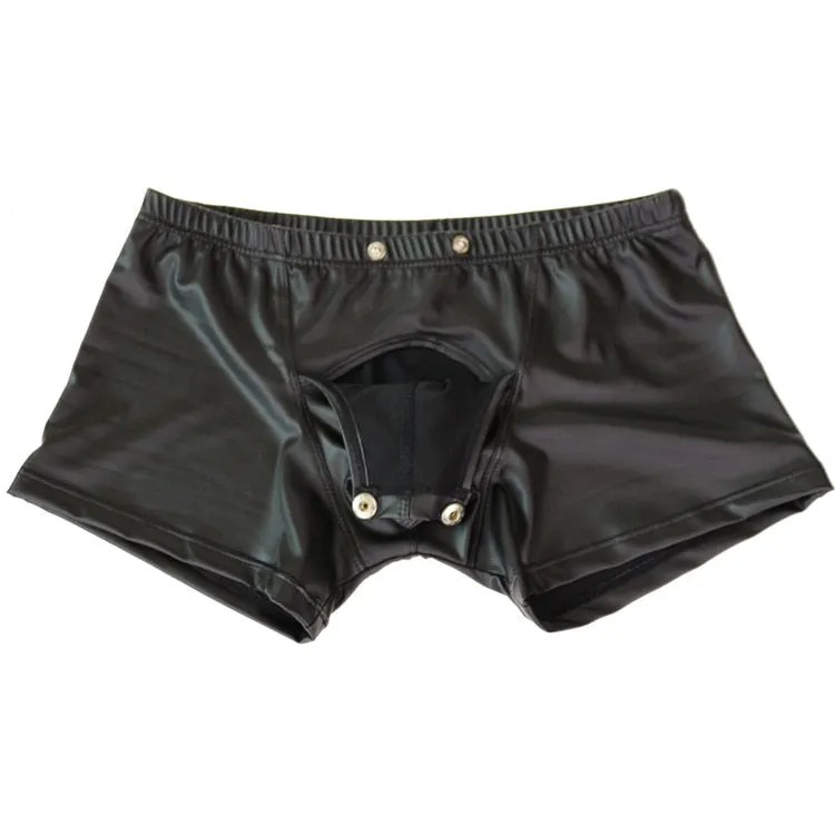 Front Button-Up Style Nylon Man Boxer