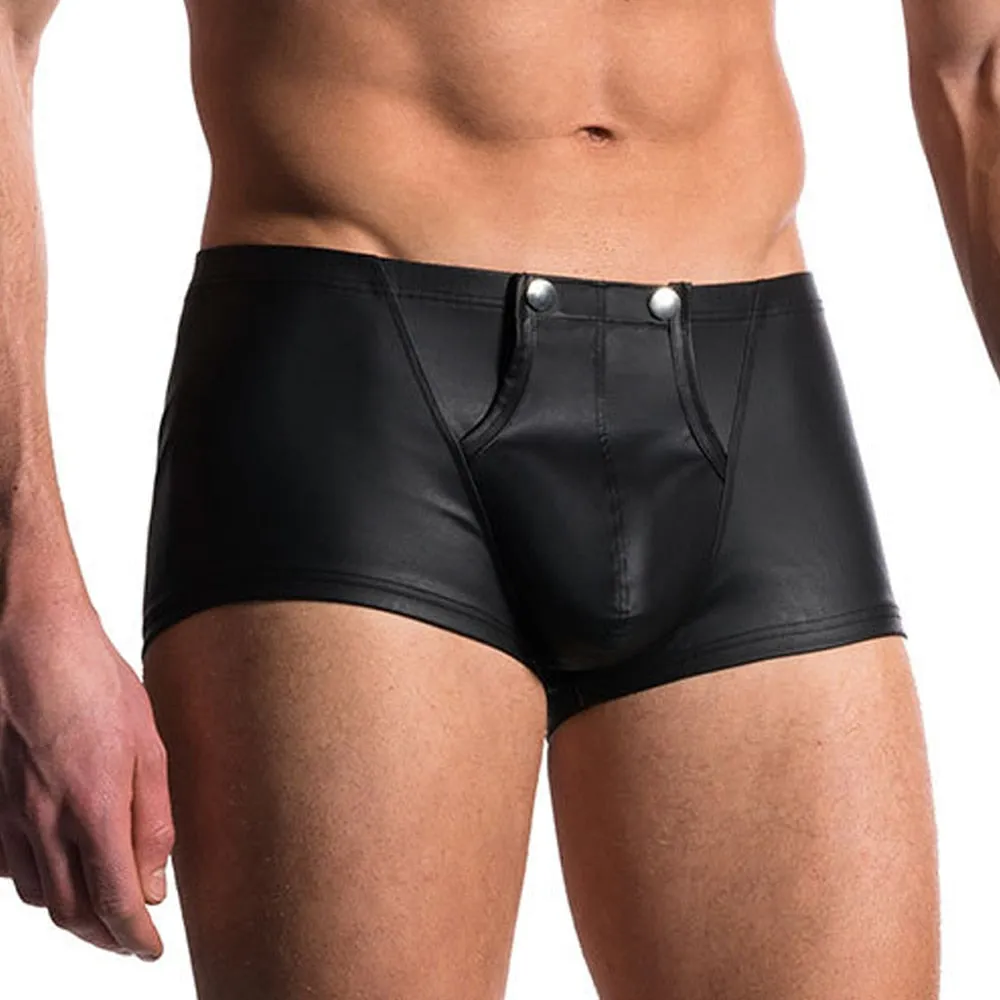 Front Button-Up Style Nylon Man Boxer