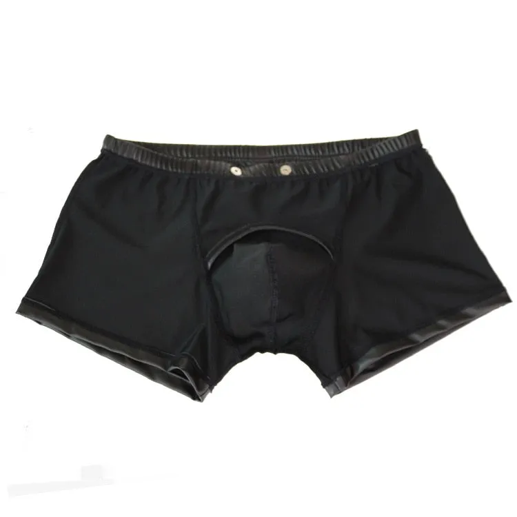 Front Button-Up Style Nylon Man Boxer