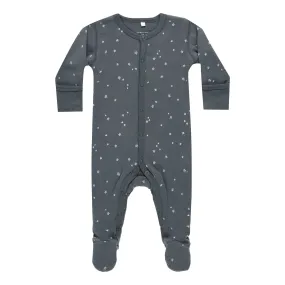 Full Snap Footie - Stars - Indigo