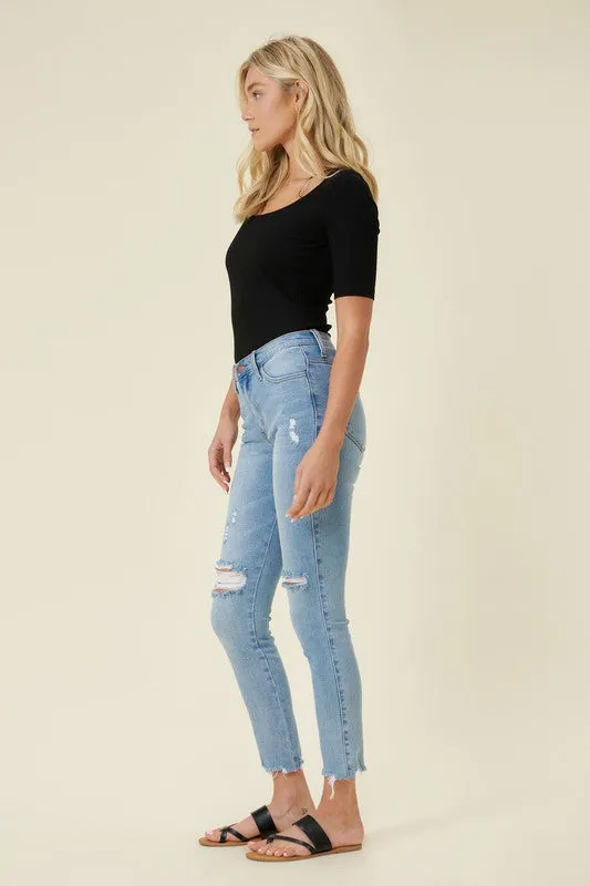 HIGH WAISTED SKINNY JEANS