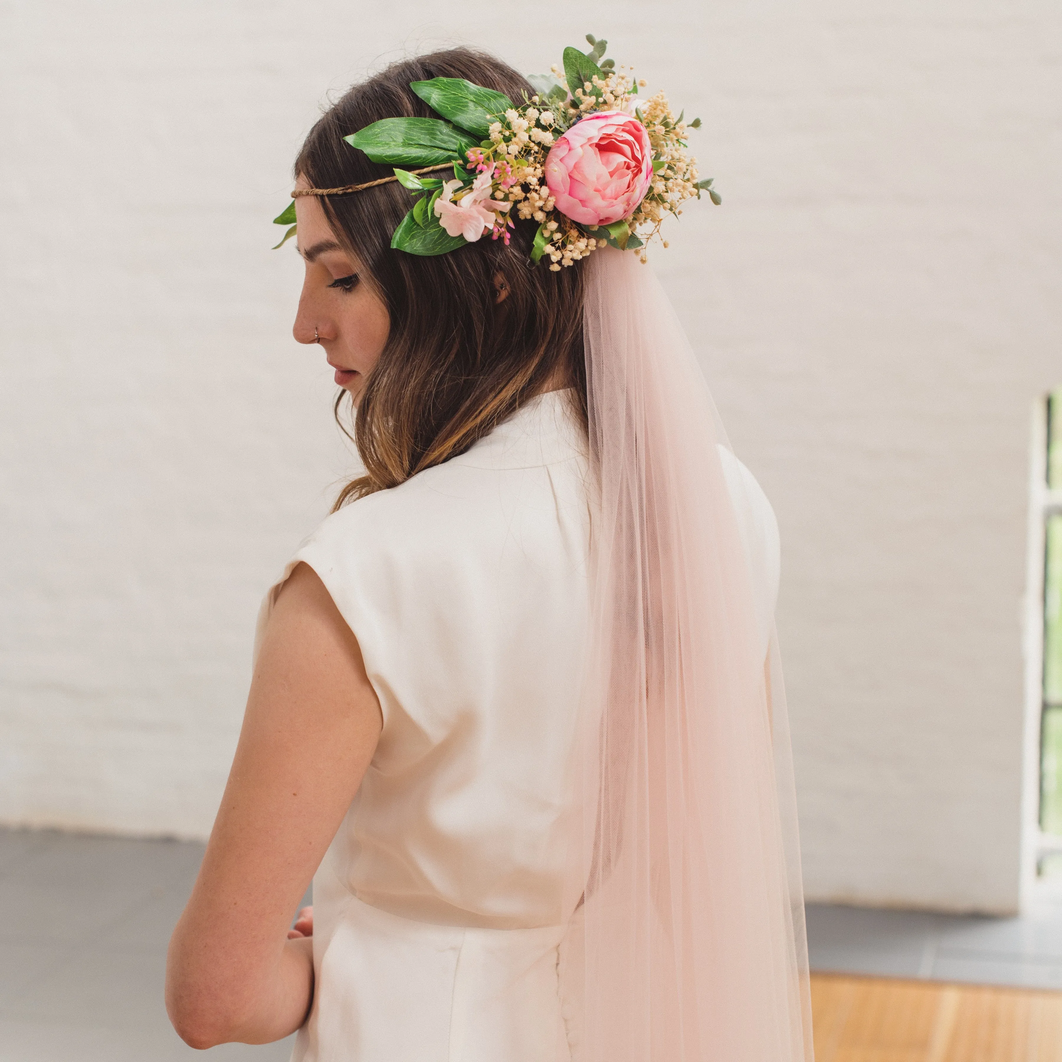 HOPE | Soft tulle single tier veil (extra full width)