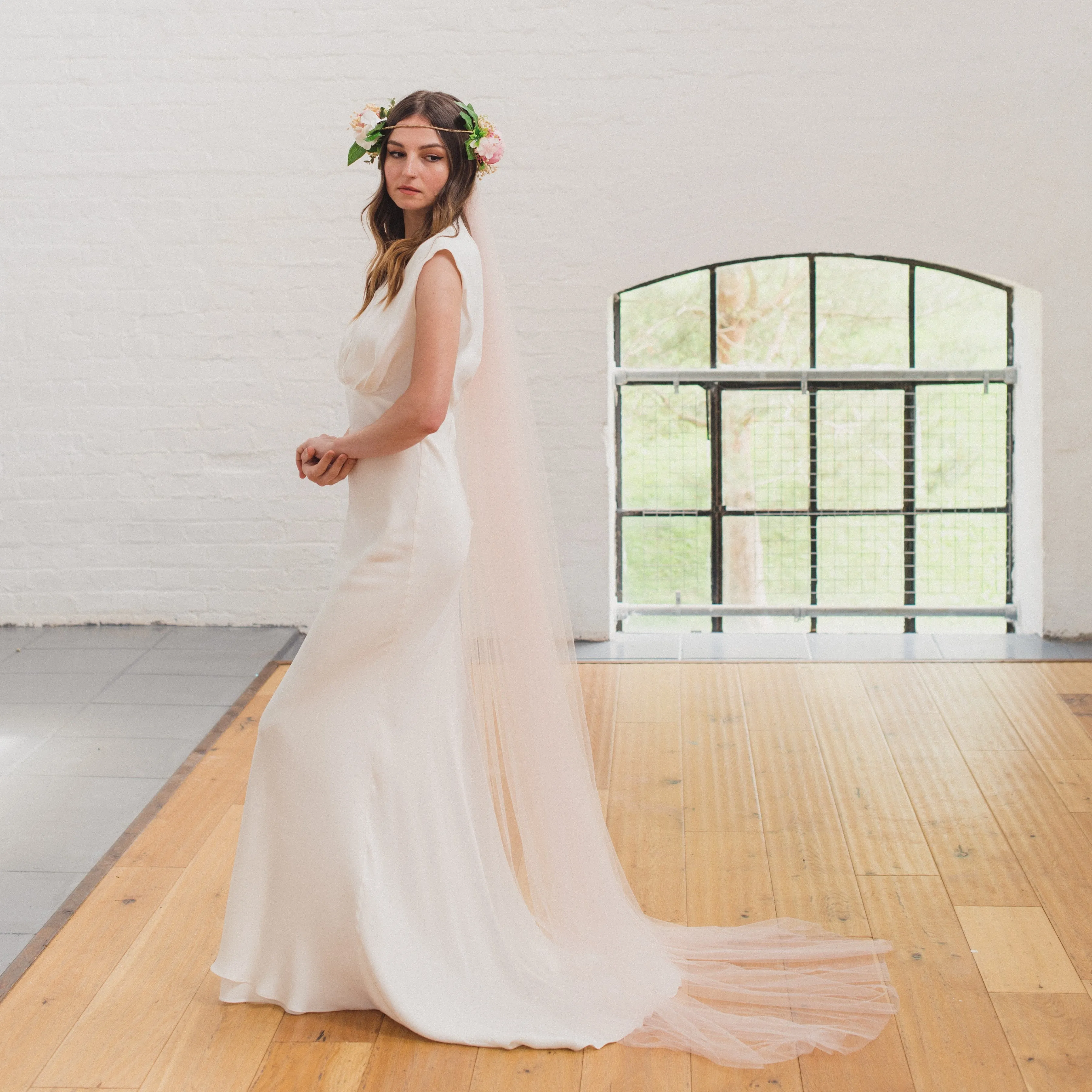 HOPE | Soft tulle single tier veil (extra full width)