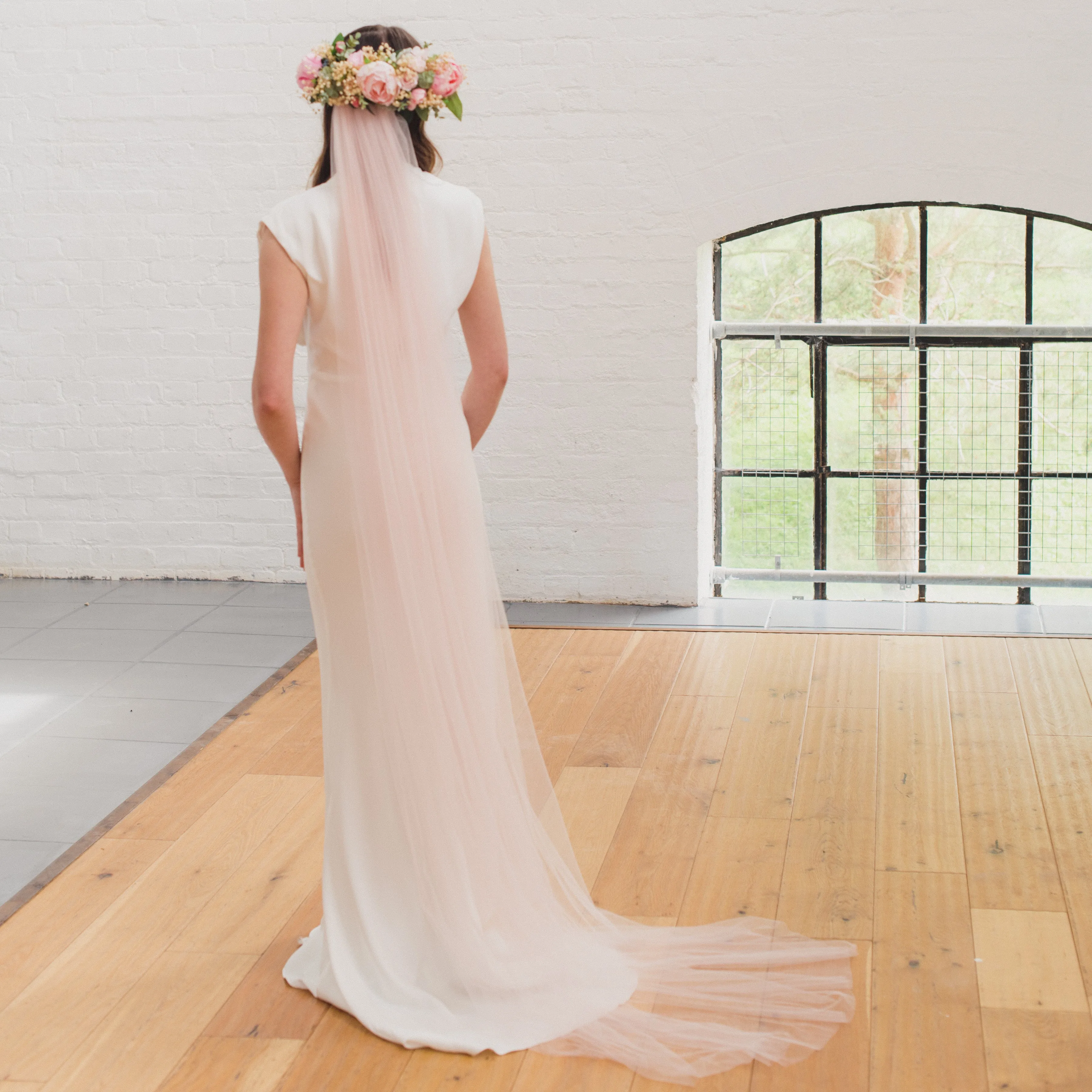 HOPE | Soft tulle single tier veil (extra full width)