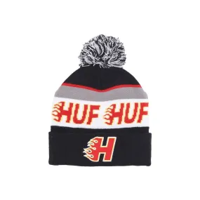 HUF Enforcer Pom Beanie Black