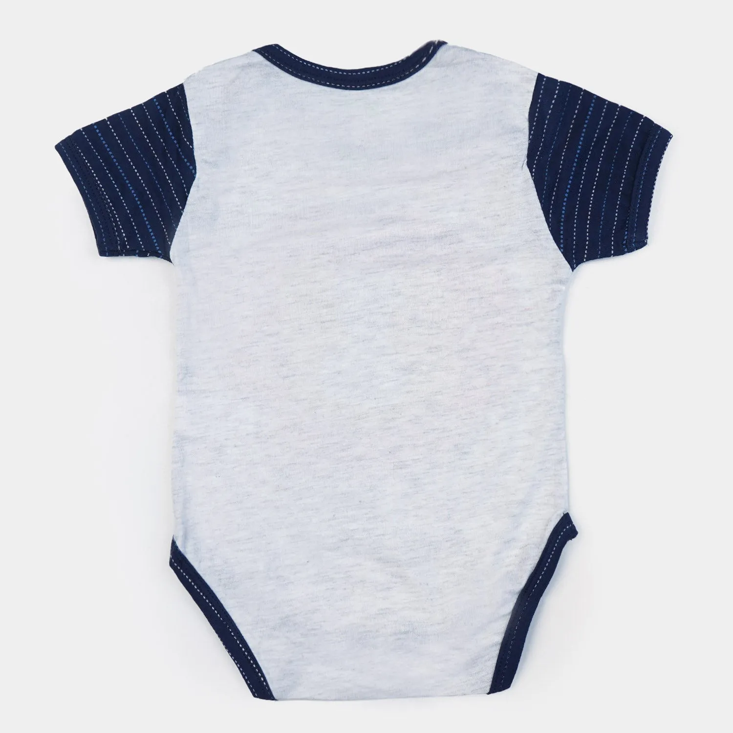 Infant Basic Romper Unisex Lion - White