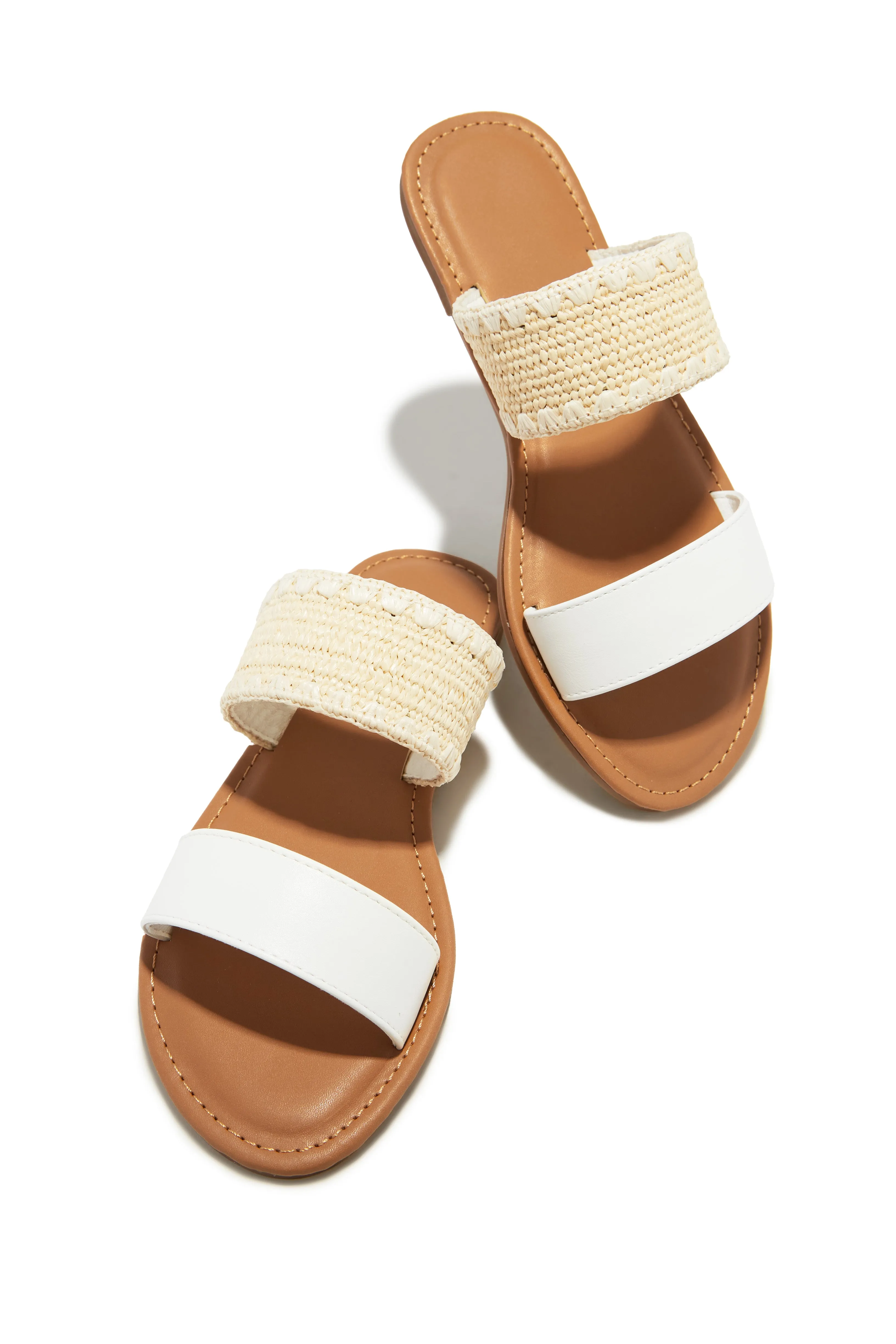 Janice Slip On Sandals - Tan