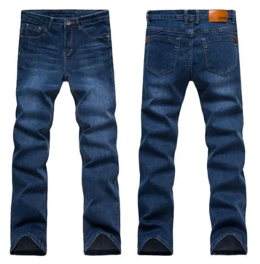 Jeans Slim Straight With Generous Give and Comfortable Waist Fit