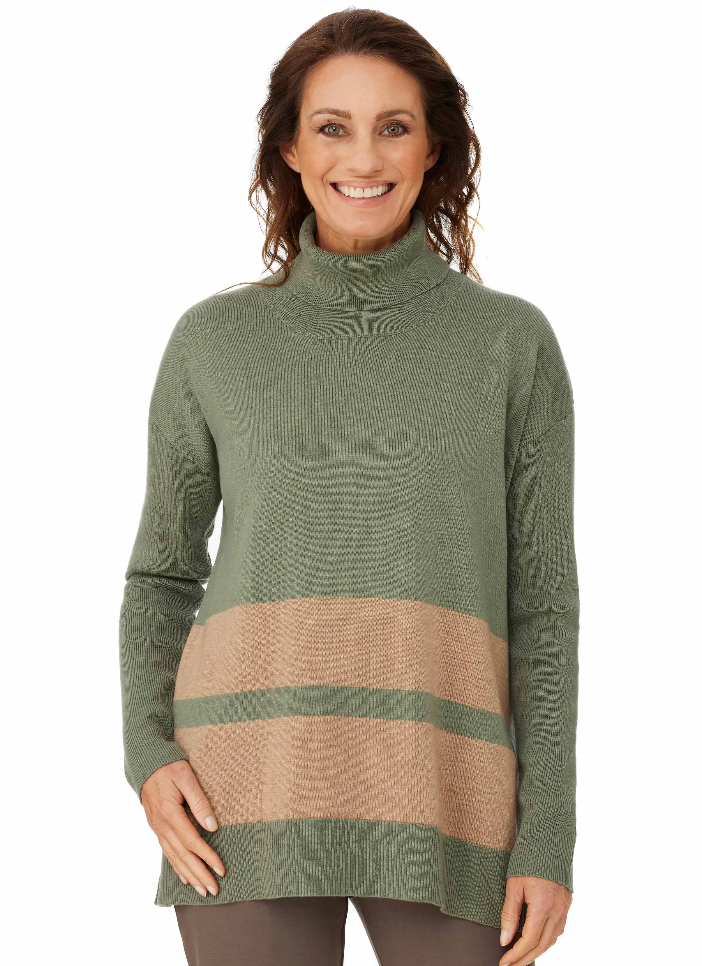 KAROOLA ROLL NECK PULLOVER