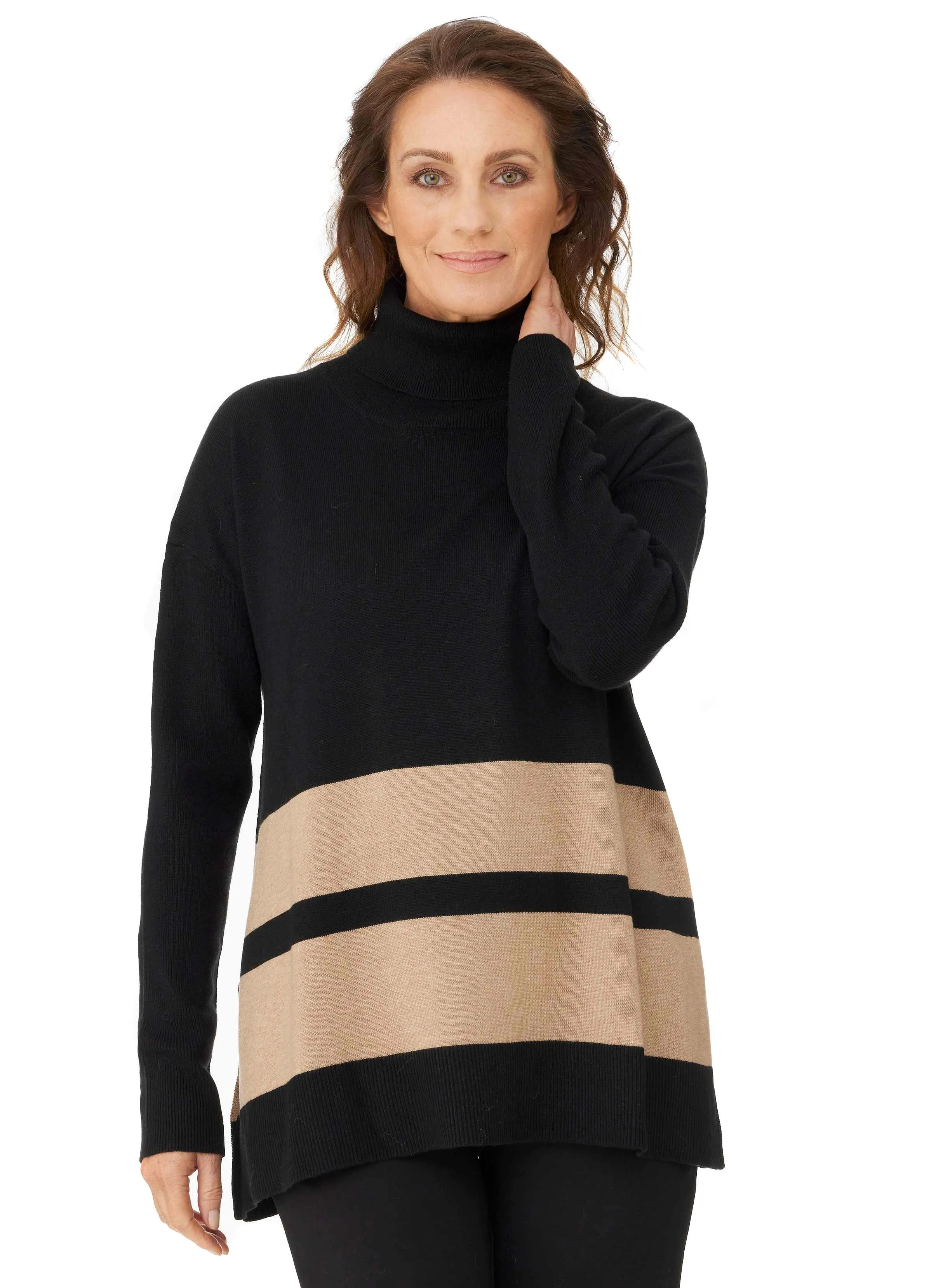 KAROOLA ROLL NECK PULLOVER