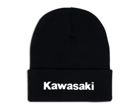 Kawasaki Cuffed Beanie One Size Black K004-4124-BKNS