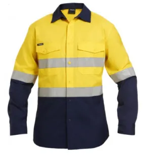 King Gee K54880 WC2 Hi Vis Ref Spliced Shirt L/S