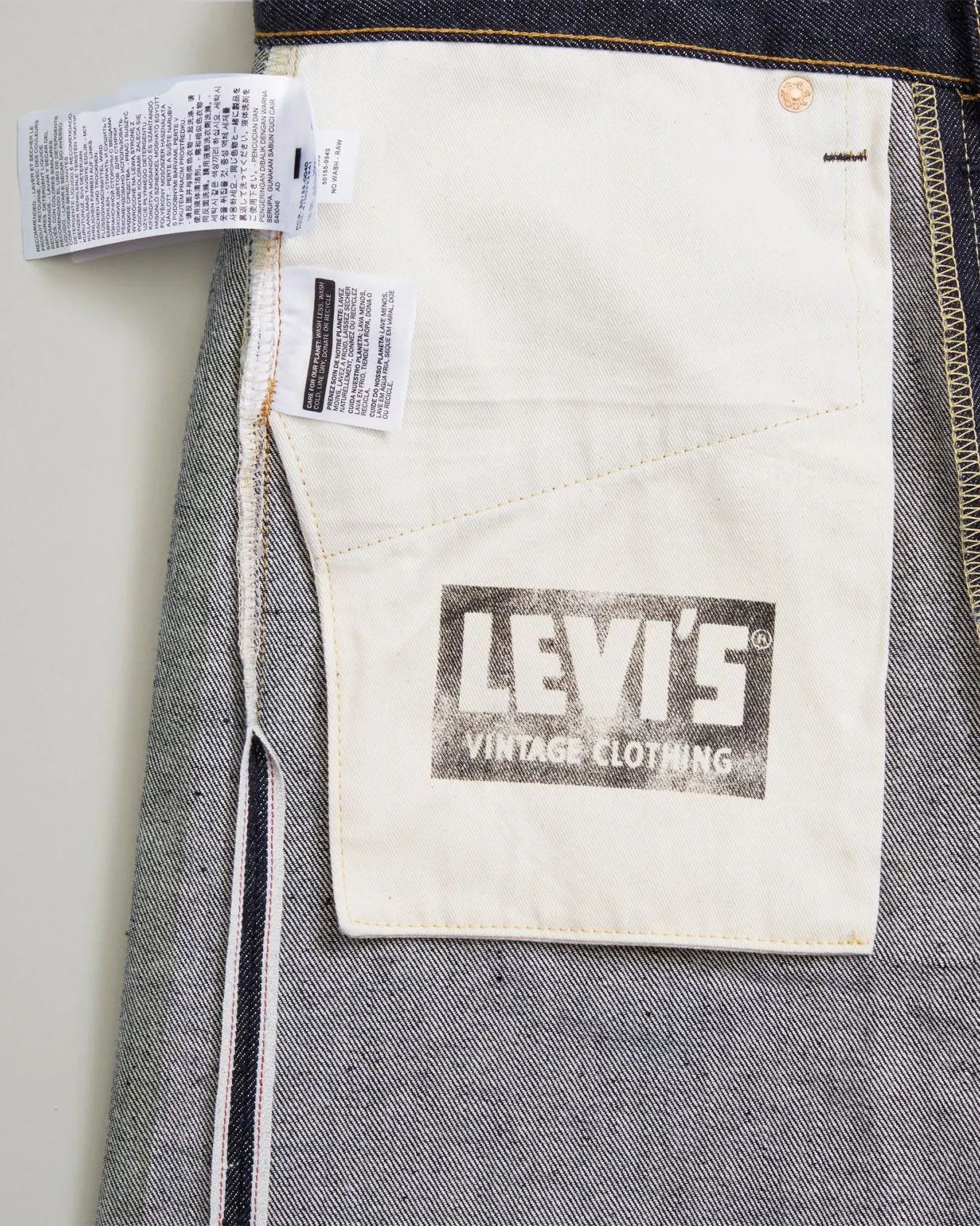 Levi's® Vintage Clothing 1955 501 Jeans - LVC Organic Rigid 1955