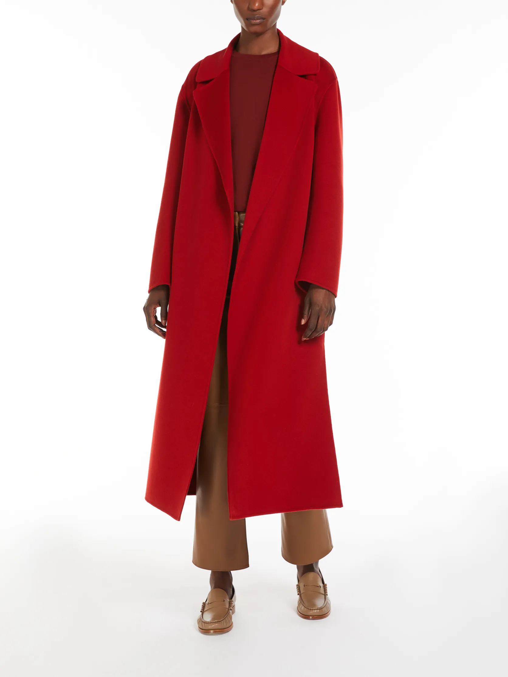 Livia wool wrap coat