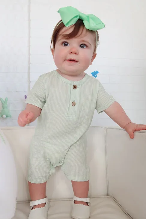 Muslin Stripe Kids Romper