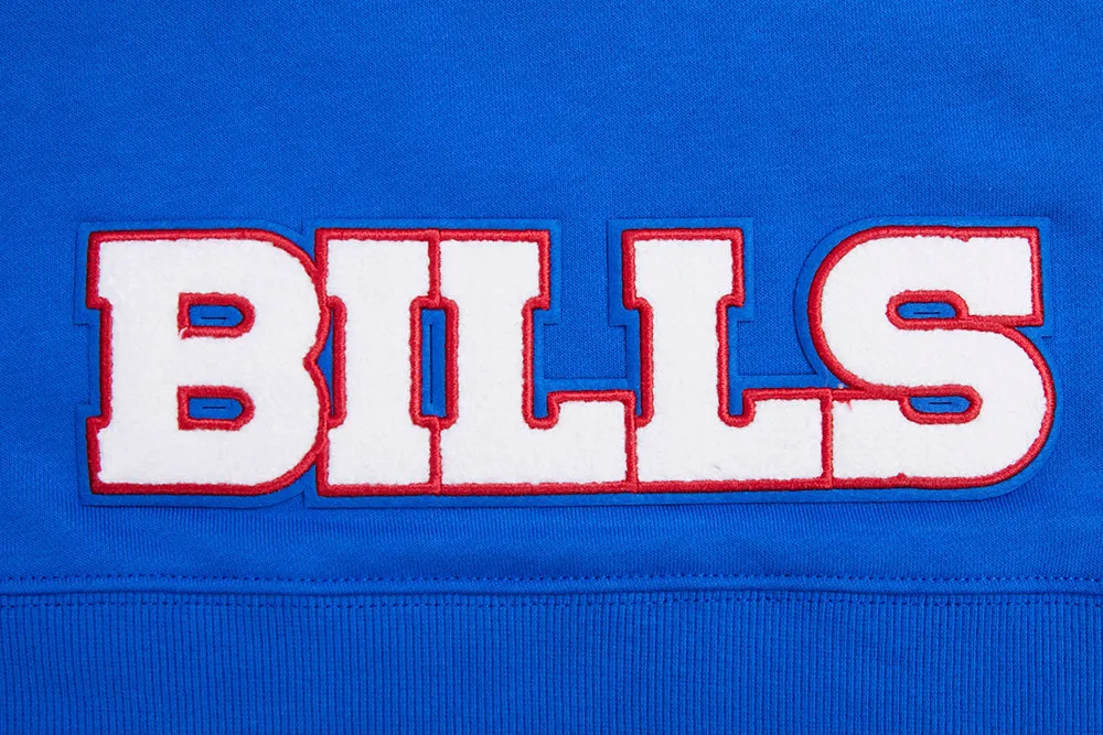 NFL BUFFALO BILLS CLASSIC WOMEN'S FLC CROPPED PO HOODIE (ROYAL BLUE)