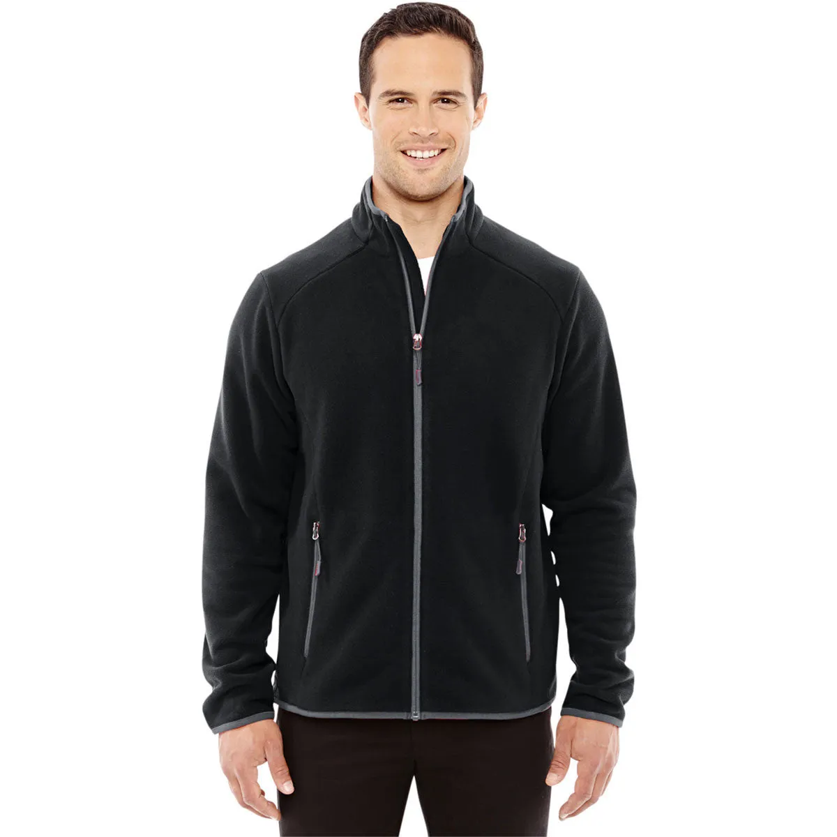 North End Men's Black/Carbon Polartec Fleece Jacket