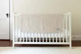 Oat All-Season Organic Muslin Mini Blanket