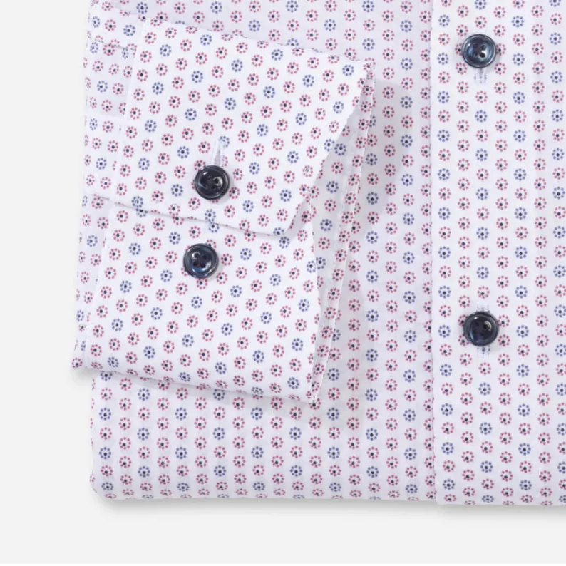 Olymp Luxor Modern Fit Egyptian Cotton Shirt 1271 Circle Dot