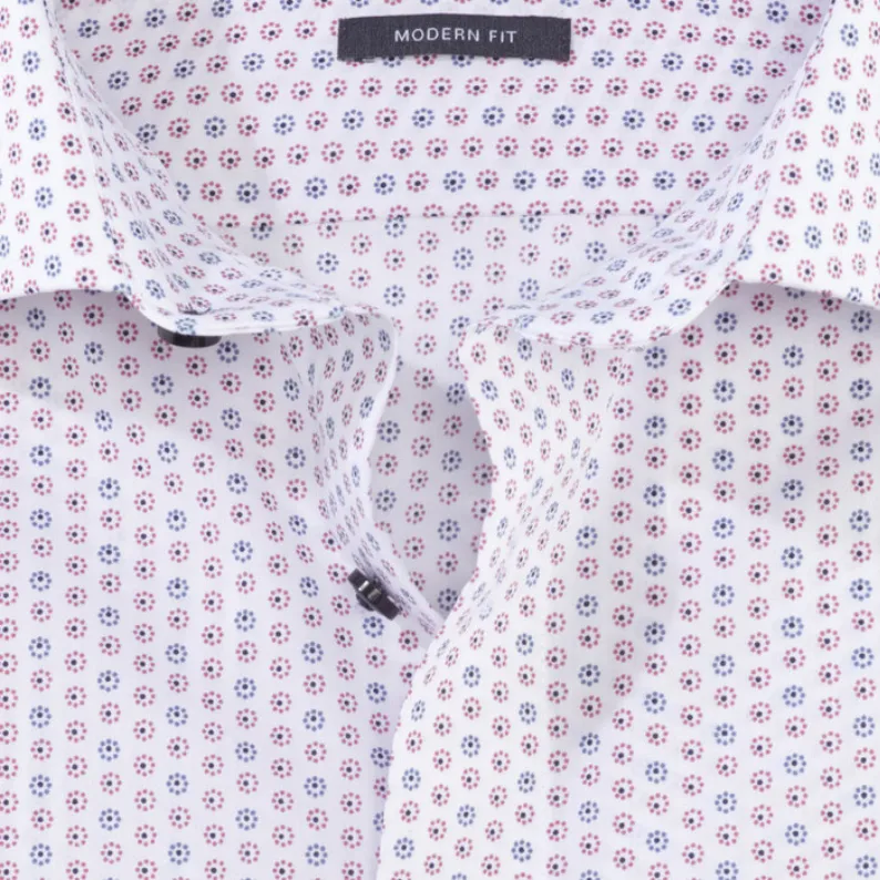 Olymp Luxor Modern Fit Egyptian Cotton Shirt 1271 Circle Dot