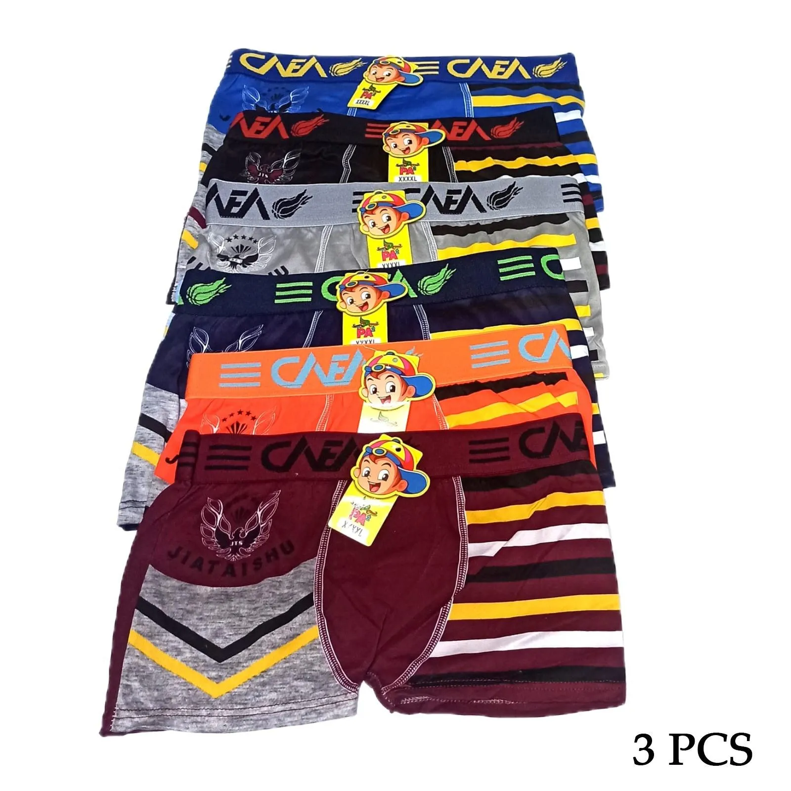 PA Kids Boxer Shorts Underwear - 3 Pcs